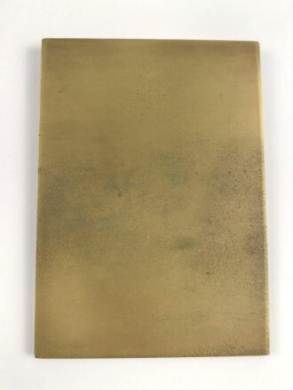 Plakette "Für Verdienste um die Kolonien" Ritter von Epp in bronze. Plakette in sehr gutem Zustand, in leicht bestossenem Etui. Maße des Etuis 14 x 18cm