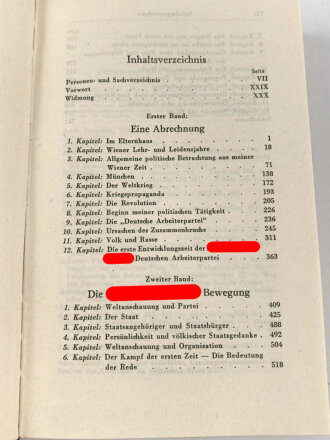 Adolf Hitler " Mein Kampf" Kriegsausgabe überreicht von der Gemeinde Eisenerz anlässlich einer Eheschliessung