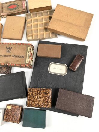 Konvolut Verpackungen aller Art aus Sammlungsauflösungen