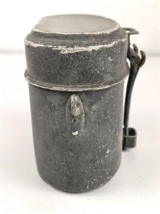 Kochgeschirr Wehrmacht , Zusammengehörig GNL36. Henkel fehlt, Originallack