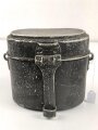 Kochgeschirr Wehrmacht , Zusammengehörig GNL36. Henkel fehlt, Originallack