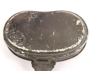 Deckel für ein Kochgeschirr der Wehrmacht. Originallack. AEMA44