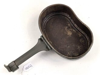 Deckel für ein Kochgeschirr der Wehrmacht. Originallack. WJ43