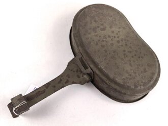 Deckel für ein Kochgeschirr der Wehrmacht. Originallack
