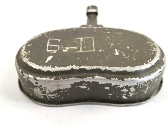 Deckel für ein Kochgeschirr der Wehrmacht. Originallack. AEMA44