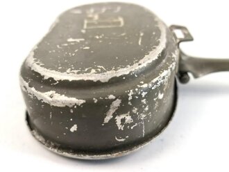 Deckel für ein Kochgeschirr der Wehrmacht. Originallack. AEMA44