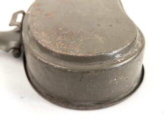 Deckel für ein Kochgeschirr der Wehrmacht. Originallack. WJ43