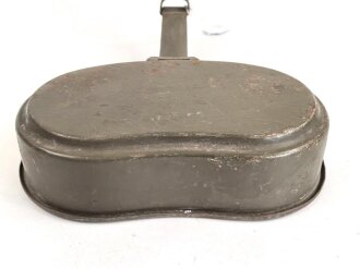 Deckel für ein Kochgeschirr der Wehrmacht. Originallack. WJ43