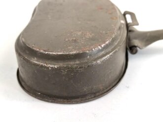 Deckel für ein Kochgeschirr der Wehrmacht. Originallack. WJ43