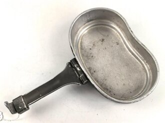 Deckel für ein Kochgeschirr der Wehrmacht. Originallack. C & CW39