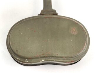 Deckel für ein Kochgeschirr der Wehrmacht. Originallack. AEMA4?