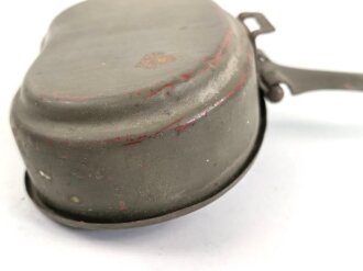 Deckel für ein Kochgeschirr der Wehrmacht. Originallack. AEMA4?