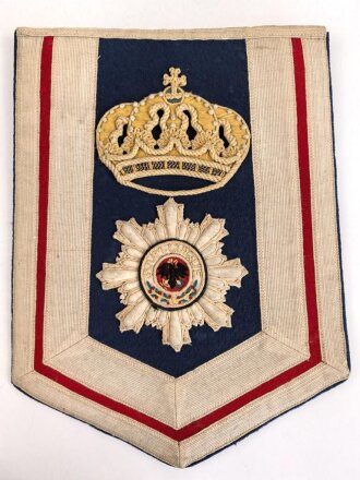 Preussen, Schabrunke für Mannschaften im Garde Kürassier Regiment. Guter Zustand, Kammerstück von 1909.