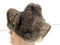 Winter Fellmütze für Angehörige der Polizei Feldeinheiten, Ungetragenes Stück, Kopfgrösse 56, datiert 1944