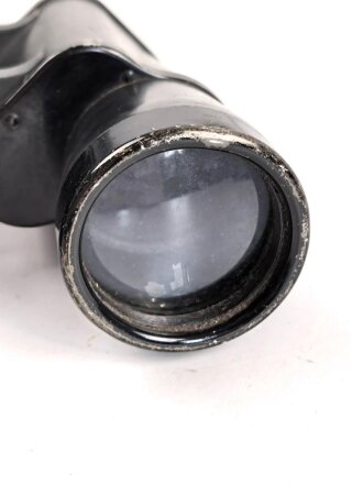 Dienstglas 10 x 50 Wehrmacht. Hersteller rln. Klare Durchsicht, Strichplatte deutlich. Guter Gesamtzustand