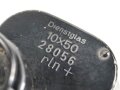 Dienstglas 10 x 50 Wehrmacht. Hersteller rln. Klare Durchsicht, Strichplatte deutlich. Guter Gesamtzustand