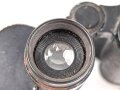 Dienstglas 10 x 50 Wehrmacht. Hersteller blc. Klare Durchsicht, rechts kleine Punkte. Strichplatte deutlich. Guter Gesamtzustand