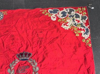 Handbestickter Wandbehang , Maße 142 x 142cm, Rückseite in Teilen zerschlissen