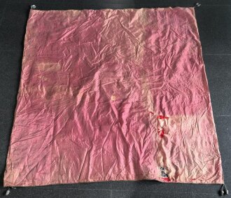 Handbestickter Wandbehang , Maße 142 x 142cm, Rückseite in Teilen zerschlissen