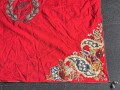 Handbestickter Wandbehang , Maße 142 x 142cm, Rückseite in Teilen zerschlissen
