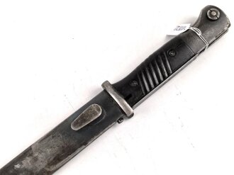 Seitengewehr Modell 84/98 für k98 der Wehrmacht. Nummerngleiches Stück von ddl 1940
