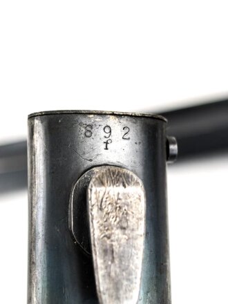 Seitengewehr Modell 84/98 für k98 der Wehrmacht. Nummerngleiches Stück von ddl 1940