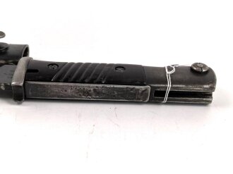 Seitengewehr Modell 84/98 für k98 der Wehrmacht. Nummerngleiches Stück von ddl 1940
