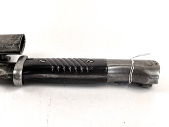 Seitengewehr Modell 84/98 für k98 der Wehrmacht. Nummerngleiches Stück von WKC 1939
