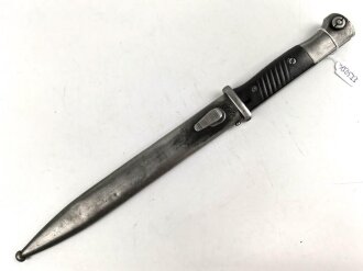 Seitengewehr Modell 84/98 für k98 der Wehrmacht. Nummerngleiches Stück von WKC 1939