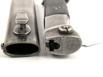 Seitengewehr Modell 84/98 für k98 der Wehrmacht. Nummerngleiches Stück von WKC 1939
