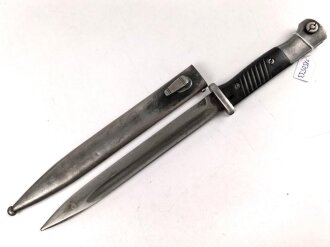 Seitengewehr Modell 84/98 für k98 der Wehrmacht. Nummerngleiches Stück von WKC 1939