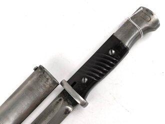 Seitengewehr Modell 84/98 für k98 der Wehrmacht. Nummerngleiches Stück von WKC 1939