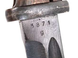 Seitengewehr Modell 84/98 für k98 der Wehrmacht. Nummerngleiches Stück von cof42