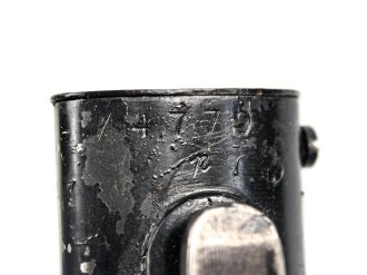 Seitengewehr Modell 84/98 für k98 der Wehrmacht. Nummerngleiches Stück von E.u.F.Höster 1940. Die Scheide alt überlackiert