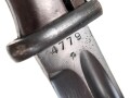 Seitengewehr Modell 84/98 für k98 der Wehrmacht. Nummerngleiches Stück von E.u.F.Höster 1940. Die Scheide alt überlackiert
