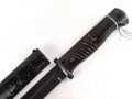 Seitengewehr Modell 84/98 für k98 der Wehrmacht. Nummerngleiches Stück von E.u.F.Höster 1940. Die Scheide alt überlackiert