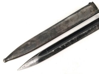 Seitengewehr Modell 84/98 für k98 der Wehrmacht. Nummerngleiches Stück von S 178 k