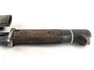 Seitengewehr Modell 84/98 für k98 der Wehrmacht. Nummerngleiches Stück von S 178 k