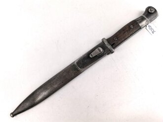 Seitengewehr Modell 84/98 für k98 der Wehrmacht. Nummerngleiches Stück von S 178 k