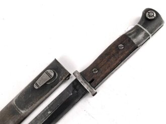 Seitengewehr Modell 84/98 für k98 der Wehrmacht. Nummerngleiches Stück von S 178 k