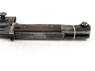 Seitengewehr Modell 84/98 für k98 der Wehrmacht. Nummerngleiches Stück von S 178 k