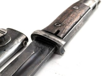 Seitengewehr Modell 84/98 für k98 der Wehrmacht. Nummerngleiches Stück von S 178 k