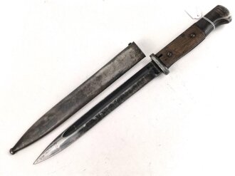 Seitengewehr Modell 84/98 für k98 der Wehrmacht. Nummerngleiches Stück von S 178 k