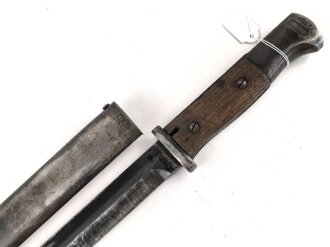 Seitengewehr Modell 84/98 für k98 der Wehrmacht. Nummerngleiches Stück von S 178 k