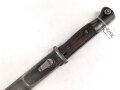 Seitengewehr Modell 84/98 für k98 der Wehrmacht. Nummerngleiches Stück von S 178 k