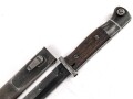 Seitengewehr Modell 84/98 für k98 der Wehrmacht. Nummerngleiches Stück von S 178 k