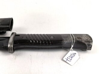 Seitengewehr Modell 84/98 für k98 der Wehrmacht. Nummerngleiches Stück von 41cul