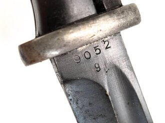 Seitengewehr Modell 84/98 für k98 der Wehrmacht. Nummerngleiches Stück von 41cul