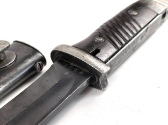 Seitengewehr Modell 84/98 für k98 der Wehrmacht. Nummerngleiches Stück von 41cul
