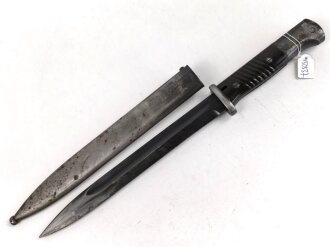 Seitengewehr Modell 84/98 für k98 der Wehrmacht. Nummerngleiches Stück von 41cul